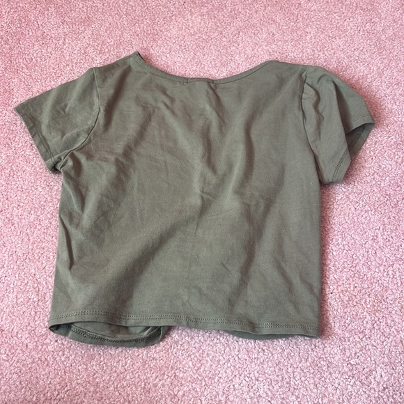 Bozzolo Green T Top Size Large with Twist - Picture 3 of 6